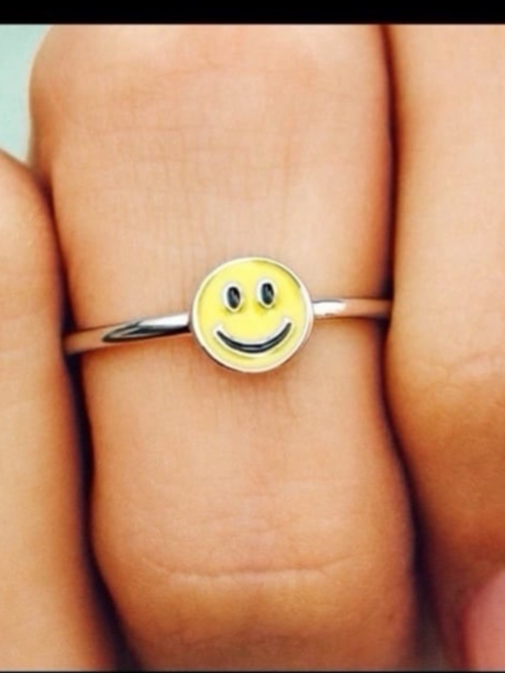 PURA VIDA Size 7 Happy Smile Face Ring NEW last one!🙂